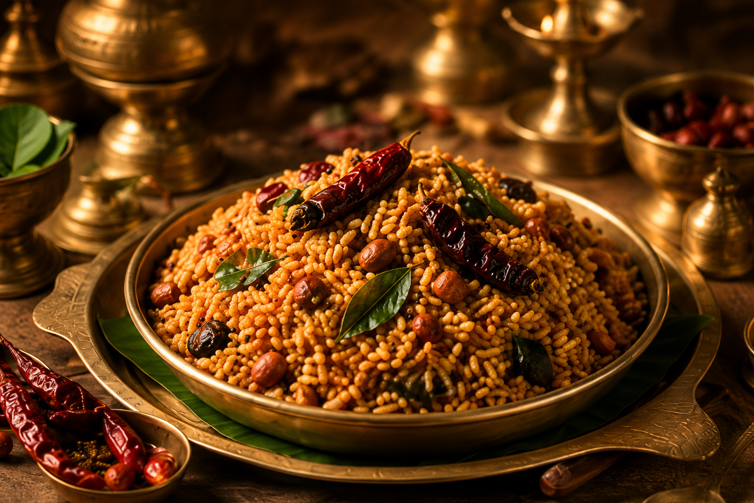 Puliyogare — Karnataka temple rice